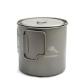 TOAKS Titanium Camping Pot Cup 650ml, with lid