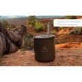 TOAKS Titanium Camping Pot Cup 650ml, with lid