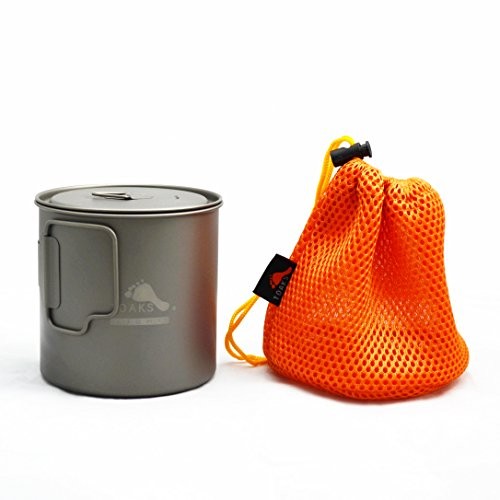 TOAKS Titanium Camping Pot Cup 650ml, with lid-3