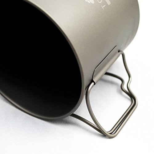 TOAKS Titanium Camping Pot Cup 650ml, with lid-7