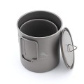 TOAKS Titanium Camping Pot and Cup Set, 750ml + 450ml