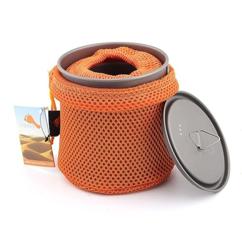 TOAKS Titanium Camping Pot and Cup Set, 750ml + 450ml-3