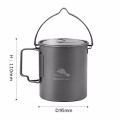 TOAKS Titanium Camping Pot Cup 750ml with Lid and Mesh Sack