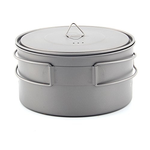 TOAKS Titanium Camping Pot Cup 900ml, POT-900-D130-2