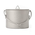 TOAKS Titanium Camping Hanging Pot with Bail Handle, 1300ml