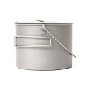 TOAKS Titanium Camping Hanging Pot with Bail Handle, 1300ml