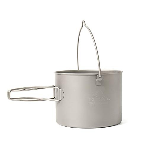 TOAKS Titanium Camping Hanging Pot with Bail Handle, 1300ml-3