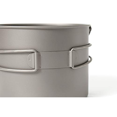 TOAKS Titanium Camping Hanging Pot with Bail Handle, 1300ml-5