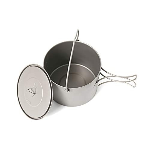 TOAKS Titanium Camping Hanging Pot with Bail Handle, 1300ml-7