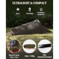 FreiZelt Ultralight 1-Person Waterproof Bivy Tent, 1100g, 20D Nylon