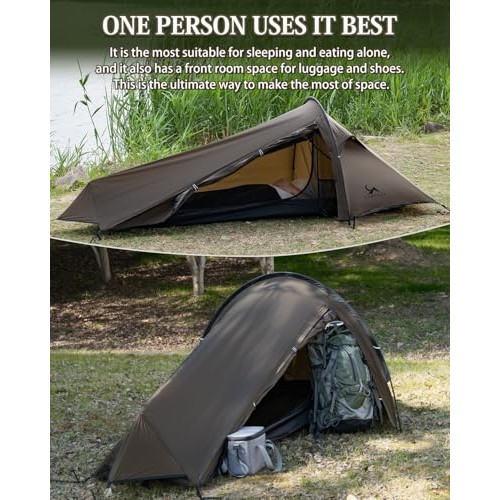 FreiZelt Ultralight 1-Person Waterproof Bivy Tent, 1100g, 20D Nylon-5