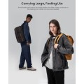 tomtoc VintPack TA1 Flap Laptop Backpack, 22L, Yellow, M