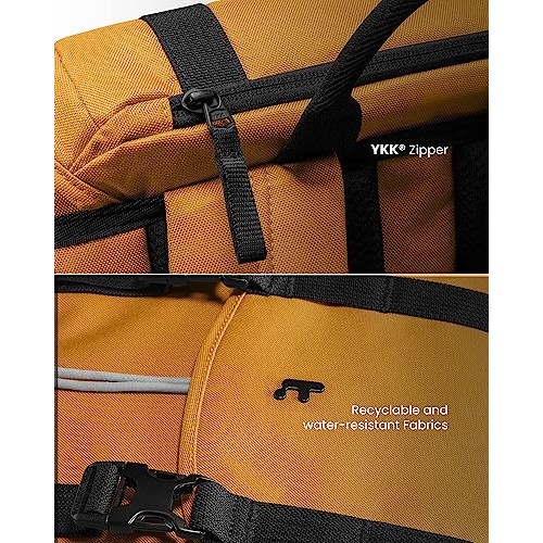 tomtoc VintPack TA1 Flap Laptop Backpack, 22L, Yellow, M-7