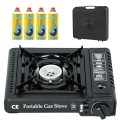 Top Home Solutions Camping Stove with Carry Case and 4 Butane Gas Canisters
