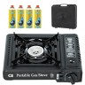 Camping Stove + 4 Butane Gas