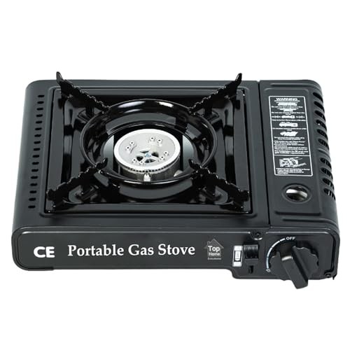Top Home Solutions Camping Stove with Carry Case and 8 Butane Gas Canisters-4