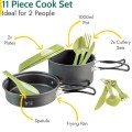 Trail Outdoor Leisure 11 Piece Camping Cookware Set for 2