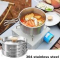 Udbrud Camping Cookware Set for 1-2 People, Hard Anodised Aluminium Pot and Pan Kit with Storage Bag