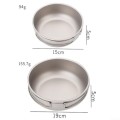 Girftong Ultralight Pure Titanium Camping Frypan, 1200ml
