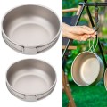 Girftong Ultralight Pure Titanium Camping Frypan, 1200ml