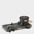 Vango Blaze Double Burner Camping Stove, compact outdoor gas cooker