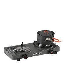 Vango Blaze Double Burner Camping Stove, compact outdoor gas cooker