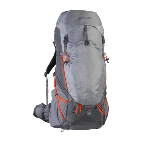Vango Wrath 60:70 Rucksack, Android Grey/Cayenne Orange