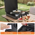 Warmiehomy 4-Burner Portable Camping Gas Stove with Lid, 8800W