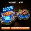 Warmiehomy Double Portable Camping Stove, 17000 BTU, Green