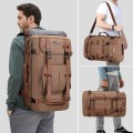 WITZMAN Canvas Vintage Travel Backpack, Brown
