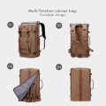 WITZMAN Canvas Vintage Travel Backpack, Brown