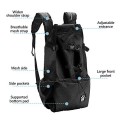 Woolala Small Dog Backpack Carrier, Black, Size S, Front Pack with Waterproof Lining