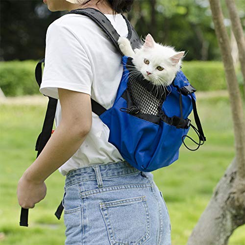 Woolala Lightweight Pet Carrier Backpack for Small and Medium Dogs, Blue, Size L-1