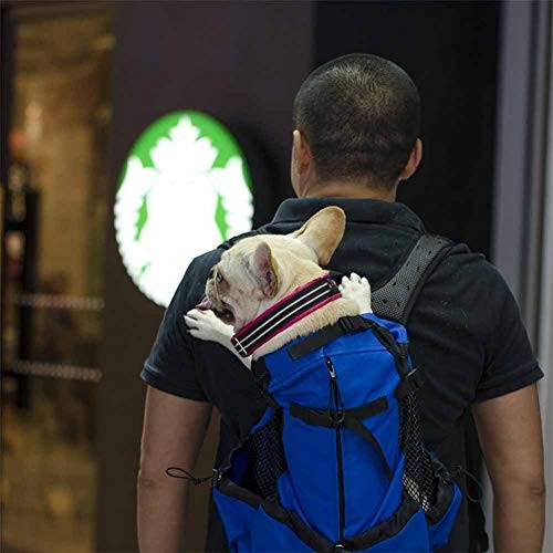 Woolala Lightweight Pet Carrier Backpack for Small and Medium Dogs, Blue, Size L-2