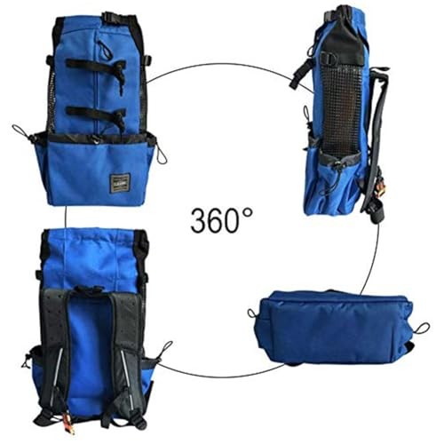 Woolala Lightweight Pet Carrier Backpack for Small and Medium Dogs, Blue, Size L-6