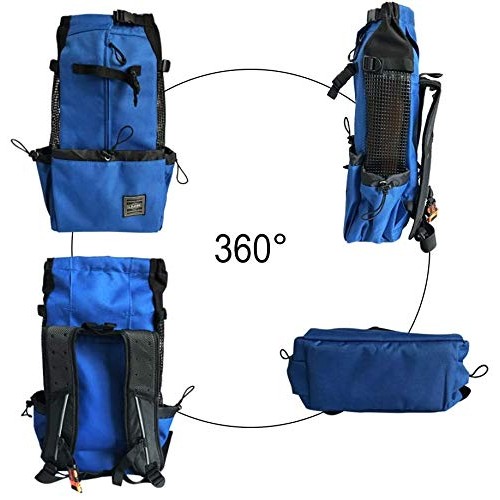 Woolala Lightweight Pet Carrier Backpack for Small and Medium Dogs, Blue, M-6