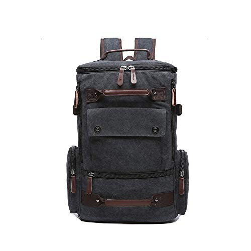 WTiger Black Canvas Backpack with 15.6
