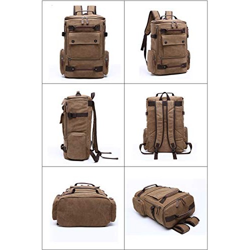 WTiger Black Canvas Backpack with 15.6