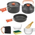 Yeqqzq Camping Cookware Set for 2 to 3 People