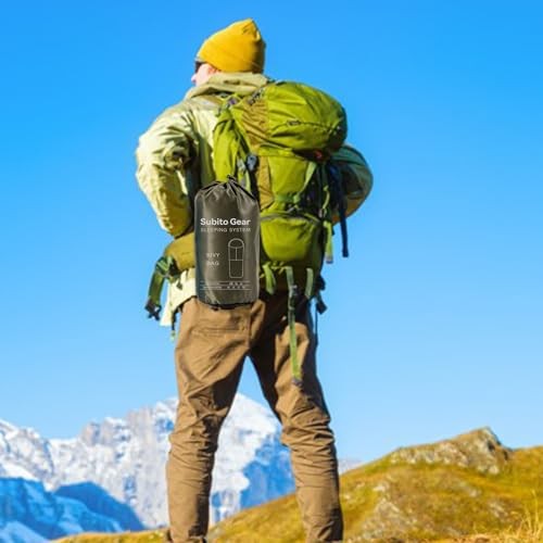 YIWEOG Lightweight Waterproof Sleeping Bag Cover Bivy Bag-2