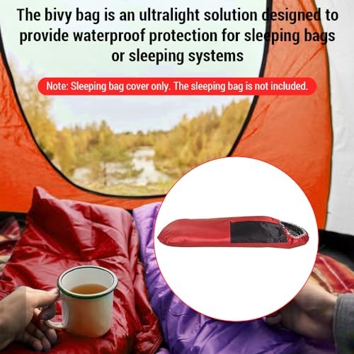 YIWEOG Lightweight Waterproof Sleeping Bag Cover Bivy Bag-6