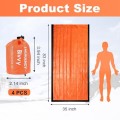 YUFFQOPC 4 Pack Emergency Sleeping Bags, Emergency Bivvy Bags