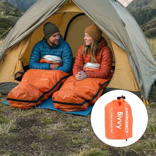 YUFFQOPC 4 Pack Emergency Sleeping Bags, Emergency Bivvy Bags-5
