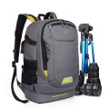 YUHAN Grey Oxford Large Capacity Multi-function Camera Backpack with Padded Insert