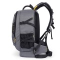 YUHAN Grey Oxford Large Capacity Multi-function Camera Backpack with Padded Insert