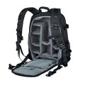 YUHAN Oxford large-capacity multi-function camera backpack, Grey + Green