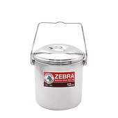 Zebra Technologies Loop Handle Pot, Stainless Steel, 14 cm
