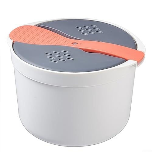 Zilimontt Microwave Rice Cooker Steamer with Strainer, Portable PP Pot, Green-1
