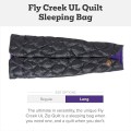 Big Agnes Fly Creek UL 50 Degree Zip Quilt, Long