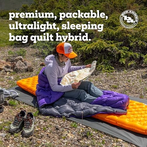 Big Agnes Fly Creek UL 50 Degree Zip Quilt, Long-2
